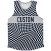 Warped Checkerboard Custom Athletic Tank Top by Tribe Lacrosse