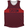 Warped Checkerboard Custom Athletic Tank Top by Tribe Lacrosse
