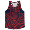 Warped Checkerboard Custom Running Track Tops Made In USA by Tribe Lacrosse