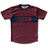 Warped Checkerboard Custom Running Shirt Track Cross Made In USA by Tribe Lacrosse