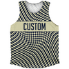 Warped Checkerboard Custom Athletic Tank Top by Tribe Lacrosse