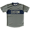 Warped Checkerboard Custom Running Shirt Track Cross Made In USA by Tribe Lacrosse