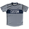 Warped Checkerboard Custom Running Shirt Track Cross Made In USA by Tribe Lacrosse