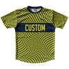 Warped Checkerboard Custom Running Shirt Track Cross Made In USA by Tribe Lacrosse