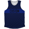 Warped Checkerboard Custom Athletic Tank Top by Tribe Lacrosse