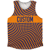 Warped Checkerboard Custom Athletic Tank Top by Tribe Lacrosse