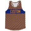 Warped Checkerboard Custom Running Track Tops Made In USA by Tribe Lacrosse