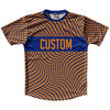 Warped Checkerboard Custom Running Shirt Track Cross Made In USA by Tribe Lacrosse