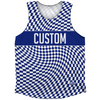 Warped Checkerboard Custom Athletic Tank Top by Tribe Lacrosse