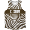 Warped Checkerboard Custom Athletic Tank Top by Tribe Lacrosse