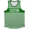 Warped Checkerboard Custom Athletic Sport Tank Top Made In USA by Tribe Lacrosse