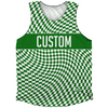 Warped Checkerboard Custom Athletic Tank Top by Tribe Lacrosse