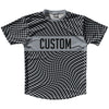 Warped Checkerboard Custom Running Shirt Track Cross Made In USA by Tribe Lacrosse