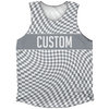 Warped Checkerboard Custom Athletic Tank Top by Tribe Lacrosse