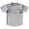 Warped Checkerboard Custom Running Shirt Track Cross Made In USA by Tribe Lacrosse