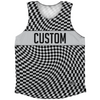 Warped Checkerboard Custom Athletic Tank Top by Tribe Lacrosse