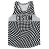 Warped Checkerboard Custom Running Track Tops Made In USA by Tribe Lacrosse