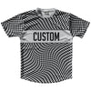 Warped Checkerboard Custom Running Shirt Track Cross Made In USA by Tribe Lacrosse