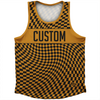 Warped Checkerboard Custom Athletic Sport Tank Top Made In USA by Tribe Lacrosse