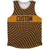 Warped Checkerboard Custom Athletic Tank Top by Tribe Lacrosse