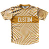Warped Checkerboard Custom Running Shirt Track Cross Made In USA by Tribe Lacrosse