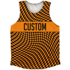 Warped Checkerboard Custom Athletic Tank Top by Tribe Lacrosse