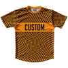 Warped Checkerboard Custom Running Shirt Track Cross Made In USA by Tribe Lacrosse
