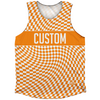 Warped Checkerboard Custom Athletic Tank Top by Tribe Lacrosse