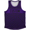 Warped Checkerboard Custom Athletic Sport Tank Top Made In USA by Tribe Lacrosse