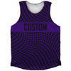 Warped Checkerboard Custom Athletic Tank Top by Tribe Lacrosse