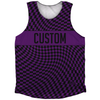 Warped Checkerboard Custom Athletic Tank Top by Tribe Lacrosse