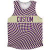 Warped Checkerboard Custom Athletic Tank Top by Tribe Lacrosse