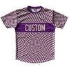 Warped Checkerboard Custom Running Shirt Track Cross Made In USA by Tribe Lacrosse