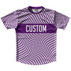 Warped Checkerboard Custom Running Shirt Track Cross Made In USA by Tribe Lacrosse