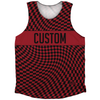 Warped Checkerboard Custom Athletic Tank Top by Tribe Lacrosse