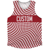 Warped Checkerboard Custom Athletic Tank Top by Tribe Lacrosse