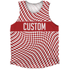 Warped Checkerboard Custom Athletic Tank Top by Tribe Lacrosse