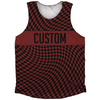 Warped Checkerboard Custom Athletic Tank Top by Tribe Lacrosse