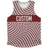 Warped Checkerboard Custom Athletic Tank Top by Tribe Lacrosse