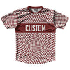 Warped Checkerboard Custom Running Shirt Track Cross Made In USA by Tribe Lacrosse