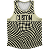 Warped Checkerboard Custom Athletic Sport Tank Top Made In USA by Tribe Lacrosse