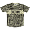 Warped Checkerboard Custom Running Shirt Track Cross Made In USA by Tribe Lacrosse