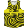 Warped Checkerboard Custom Athletic Tank Top by Tribe Lacrosse