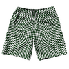Warped Checkerboard 10" Swim Shorts Made in USA by Tribe Lacrosse