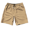 Warped Checkerboard 10" Swim Shorts Made in USA by Tribe Lacrosse