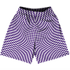 Warped Checkerboard Basketball Practice Shorts Made In USA by Tribe Lacrosse