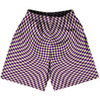 Warped Checkerboard Basketball Practice Shorts Made In USA by Tribe Lacrosse