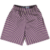 Warped Checkerboard Lacrosse Shorts Made In USA by Tribe Lacrosse