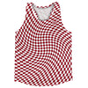 Warped Checkerboard Running Track Tops Made In USA by Tribe Lacrosse