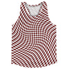 Warped Checkerboard Running Track Tops Made In USA by Tribe Lacrosse